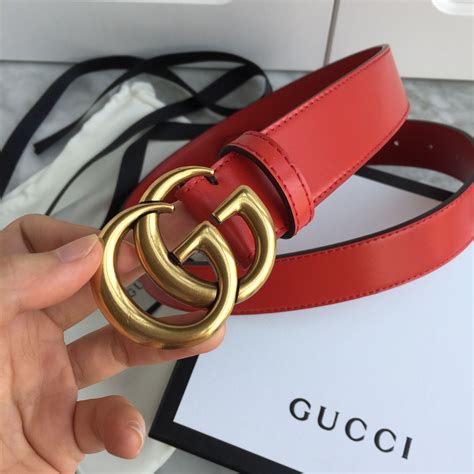 how to tell if red gucci belt is real|Gucci belt women red.